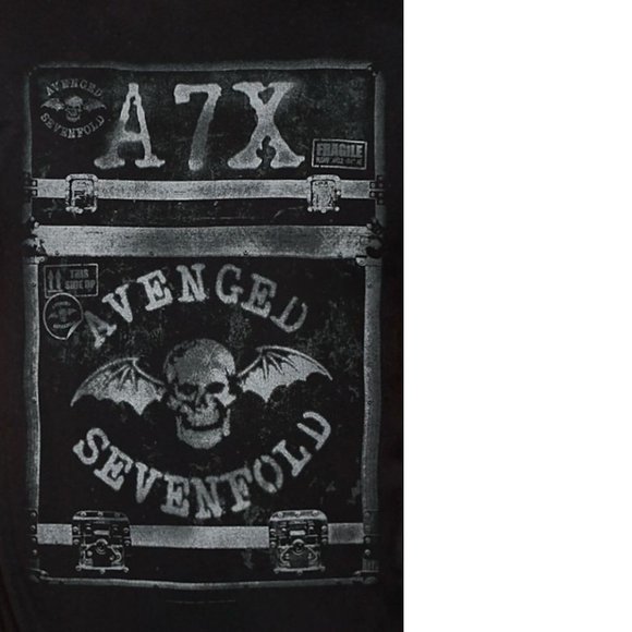 Avenged Sevenfold Tour Case A7X metal rock Official T-Shirt XL NWT - Picture 2 of 3